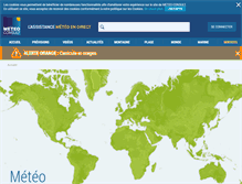 Tablet Screenshot of monde.meteoconsult.fr
